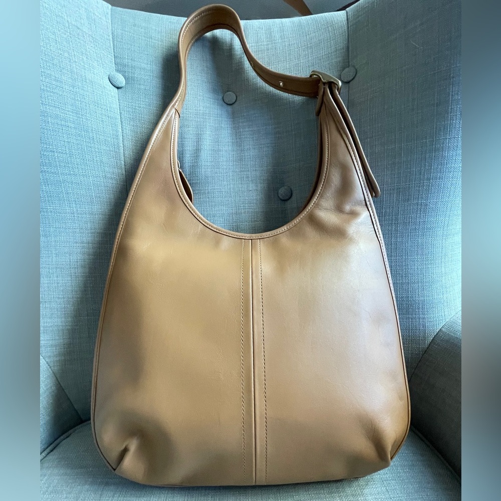 Coach Tan Leather Shoulder Bag